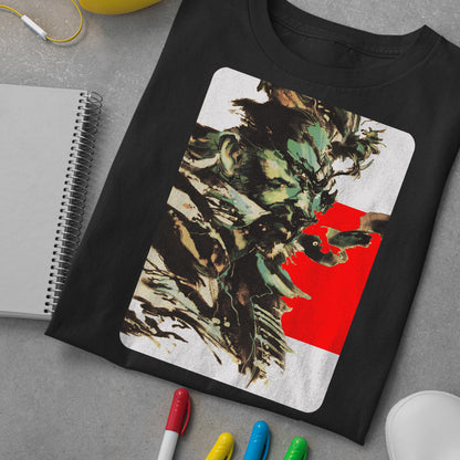 MGS Snake Rare Cover Unisex T-shirt, Gamer Shirt, Gaming Gift