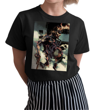 MGS Snake Sons Of Liberty Cover V1 Unisex T-shirt, Gamer Shirt, Gaming Gift