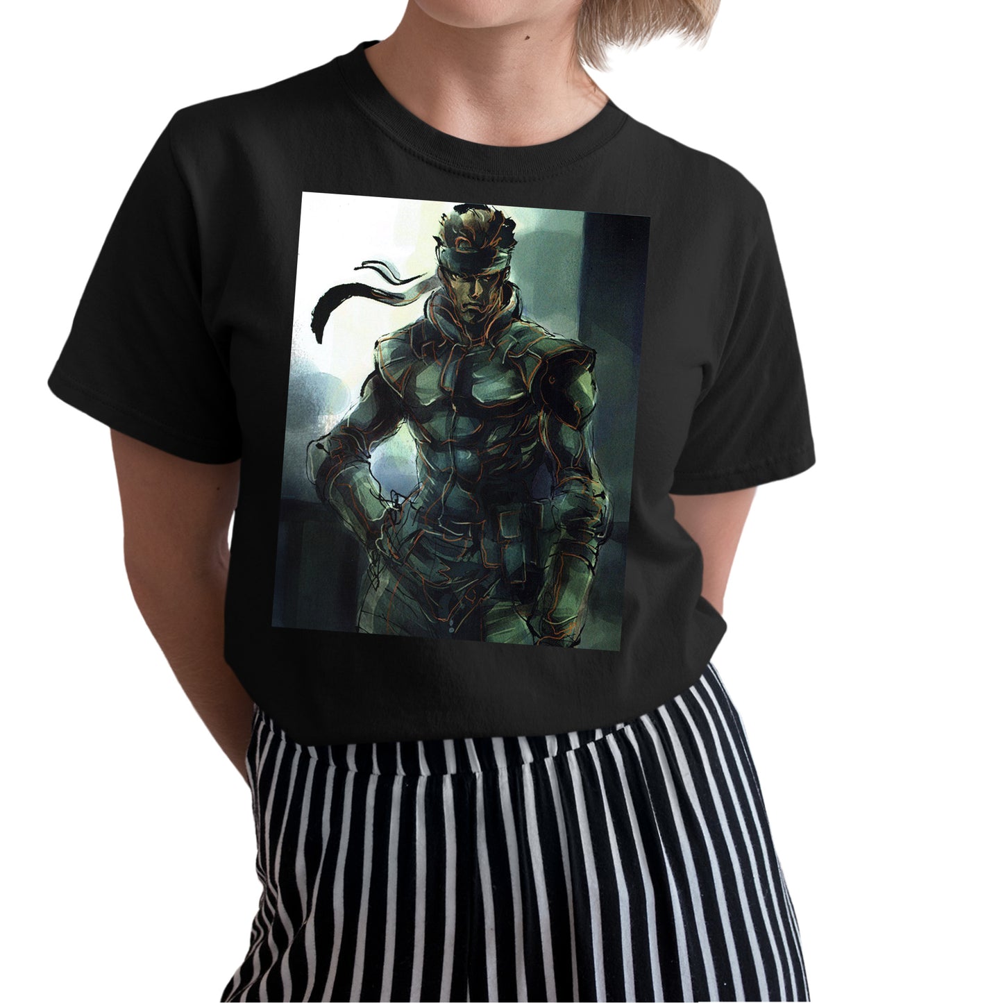 Metal Gear Solid Premium Uniex T Shirt | Solid Snake V4