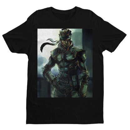 Metal Gear Solid Premium Uniex T Shirt | Solid Snake V4