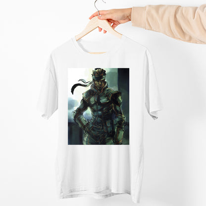 Metal Gear Solid Premium Uniex T Shirt | Solid Snake V4