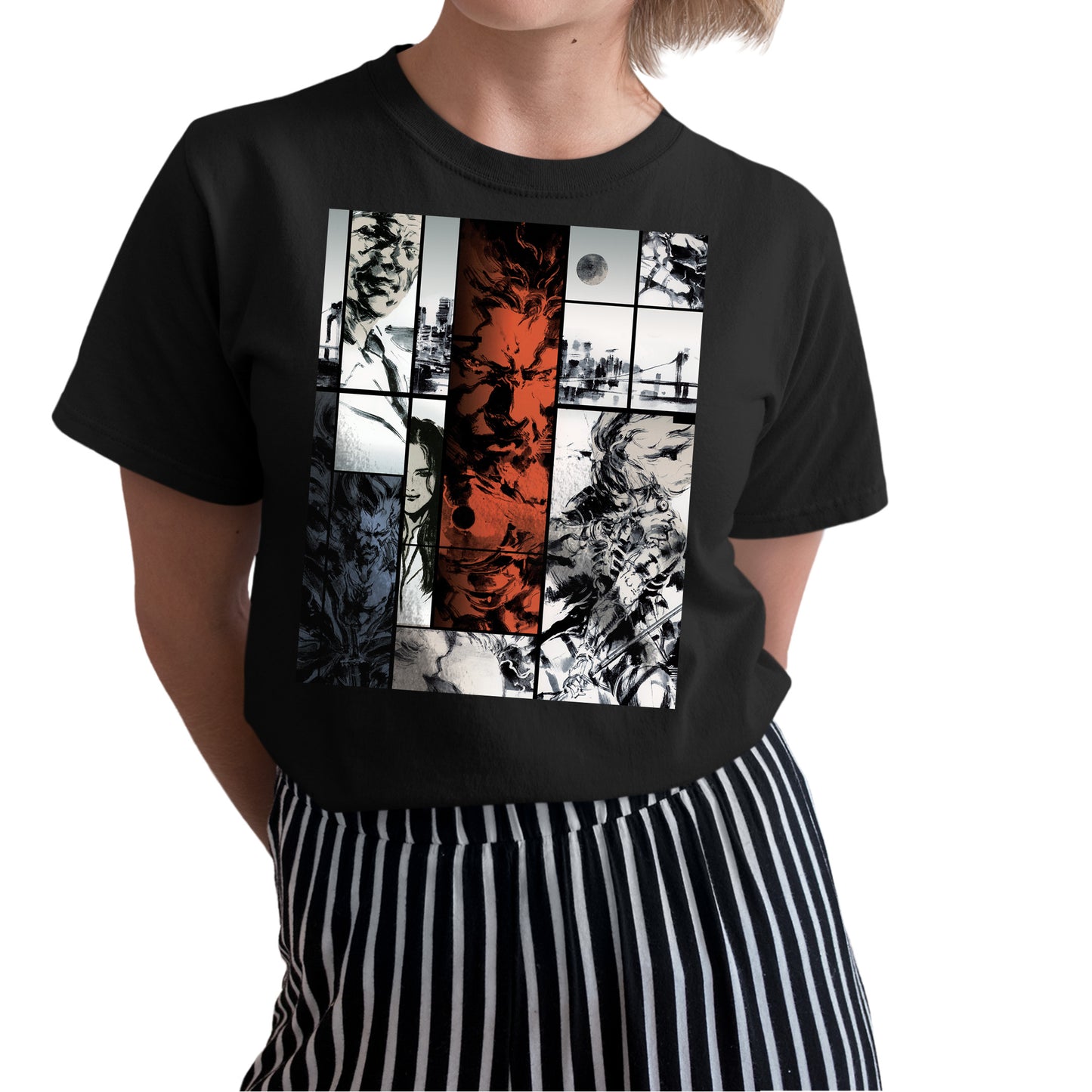 MGS Sons of Liberty Cover V1 Unisex T-shirt, Gamer Shirt, Gaming Gift