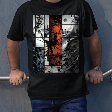 MGS Sons of Liberty Cover V1 Unisex T-shirt, Gamer Shirt, Gaming Gift