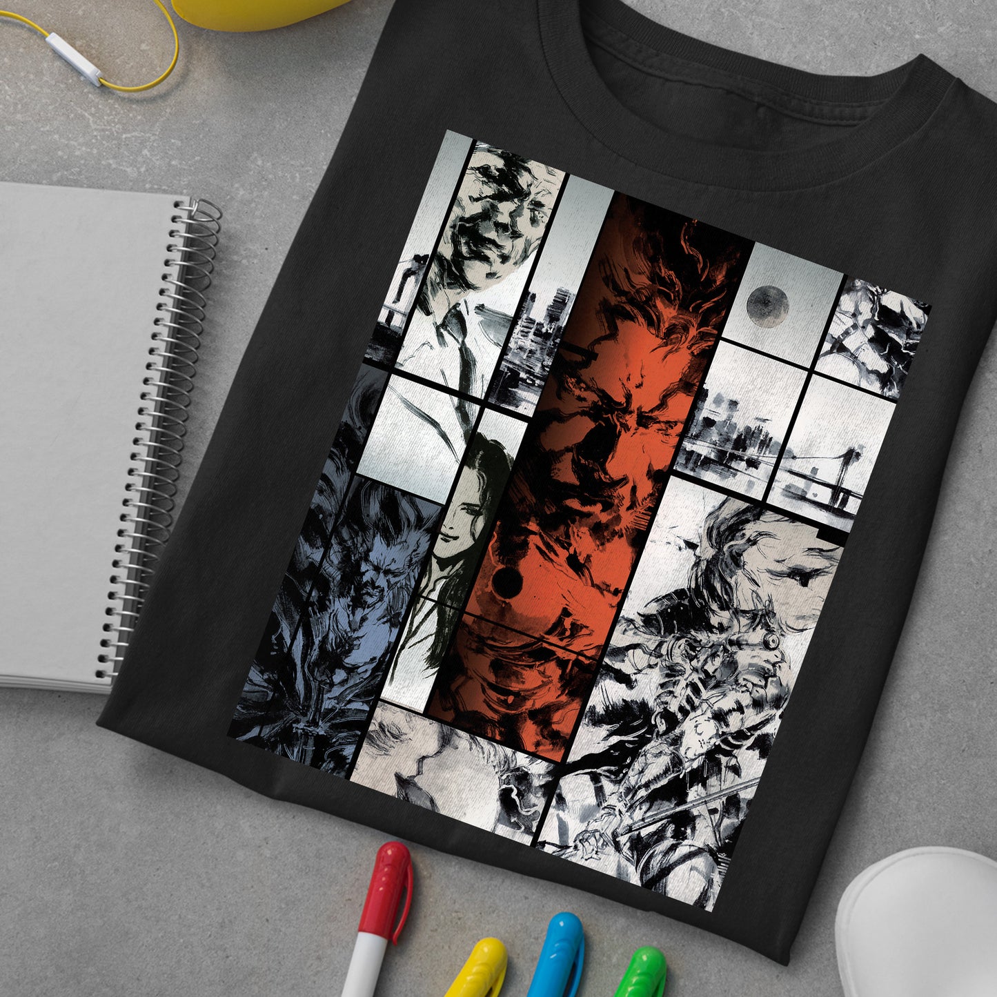 MGS Sons of Liberty Cover V1 Unisex T-shirt, Gamer Shirt, Gaming Gift