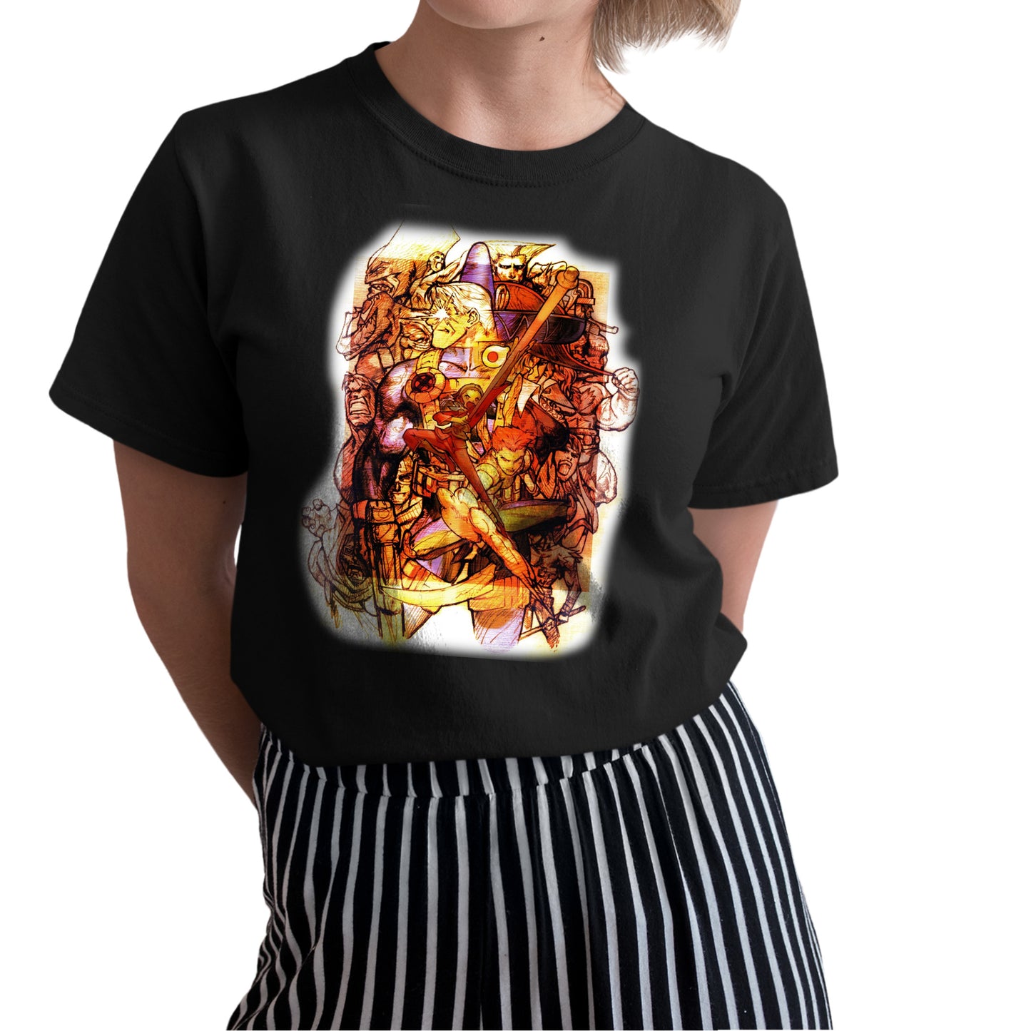 MVC2 New Age of Heroes Japanese Arcade Flyer Unisex T-shirt, Gamer Shirt, Gaming Gift