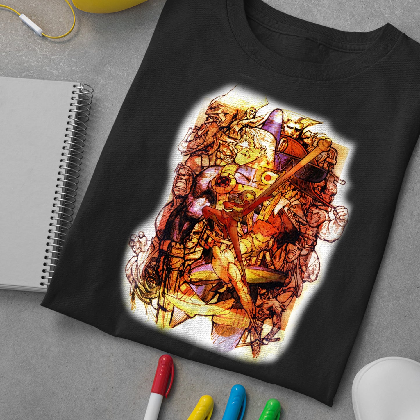 MVC2 New Age of Heroes Japanese Arcade Flyer Unisex T-shirt, Gamer Shirt, Gaming Gift