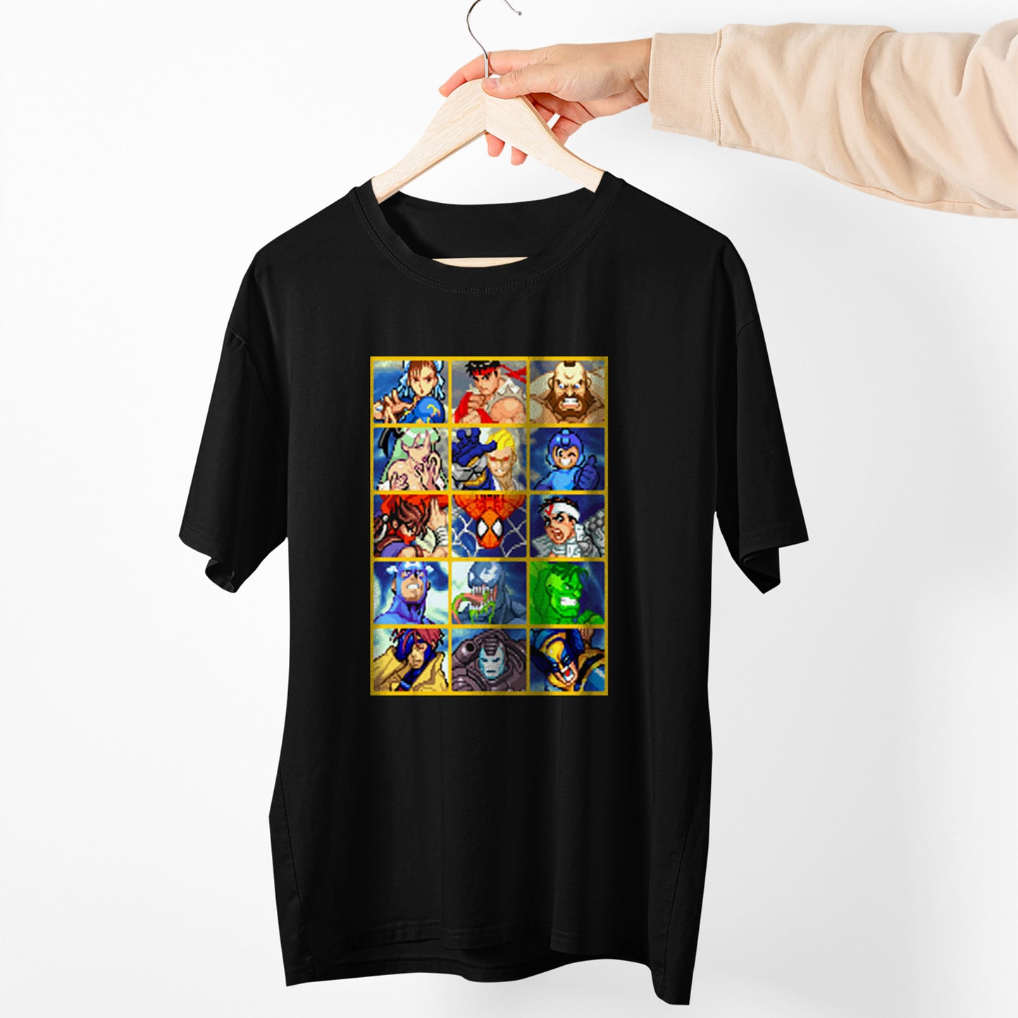 MVC Charactter Select Retro Classic Arcade Unisex T-shirt, Gamer Shirt, Gaming Gift