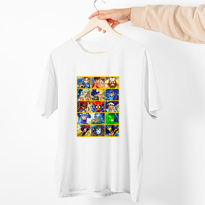 MVC Charactter Select Retro Classic Arcade Unisex T-shirt, Gamer Shirt, Gaming Gift