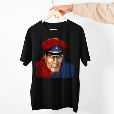 M bison Dictator SF2 Portrait Unisex T-shirt, Gamer Shirt, Gaming Gift