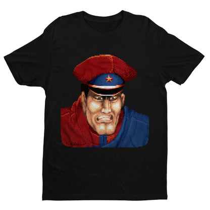 M bison Dictator SF2 Portrait Unisex T-shirt, Gamer Shirt, Gaming Gift