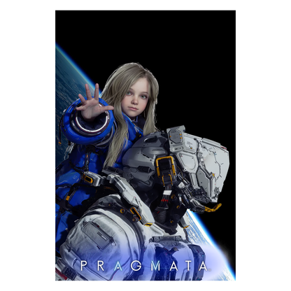 Pragmata Poster — Key Art Print | Sci-Fi Gaming Wall Art