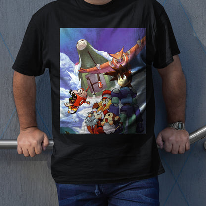 Mega Boy Rockboy Dash Cover Unisex T-shirt, Gamer Shirt, Gaming Gift