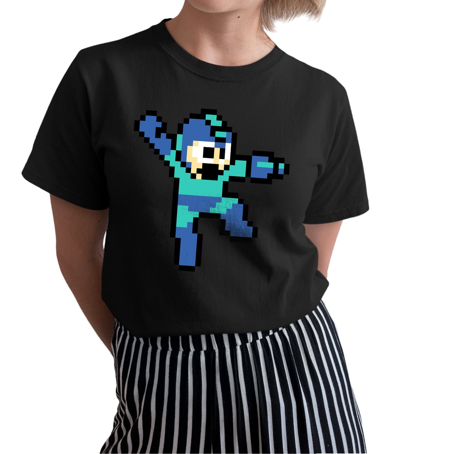 Mega Boy Rockman Jump Unisex T-shirt, Gamer Shirt, Gaming Gift