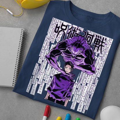 Megumi And His Monster Shirt, Megumi Shirt, Wolf Sign Shirt, Anime Graphic Tee, Unisex JJK Apparel, Otaku Clothing Gift