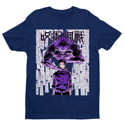 Megumi And His Monster Shirt, Megumi Shirt, Wolf Sign Shirt, Anime Graphic Tee, Unisex JJK Apparel, Otaku Clothing Gift
