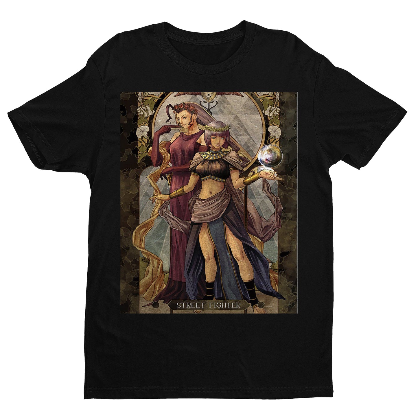 Menat & Rose | Street Fighter Tarot Card Premium Unisex T-shirt