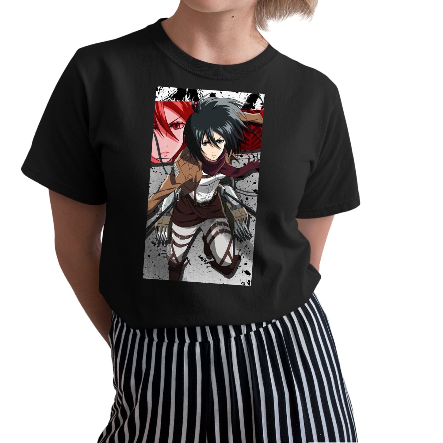 Mikasa Shirt, Mikasa Ackerman Shirt, AOT Shirt, Attack On Titan Shirt, AOT Merch, Anime Graphic Tees, Anime Gifts
