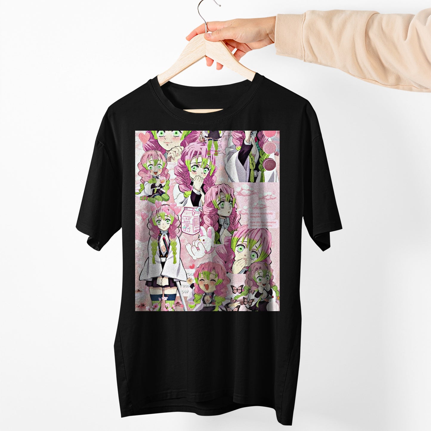 Mitsuri Kanroji Collage Art | Demon Slayer: Kimetsu no Yaiba Premium Unisex T-Shirt