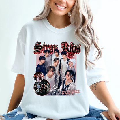 Vintage 90s Stray Kids Tour T-Shirt, Stray Kids Shirt, SKZ Merch Shirt