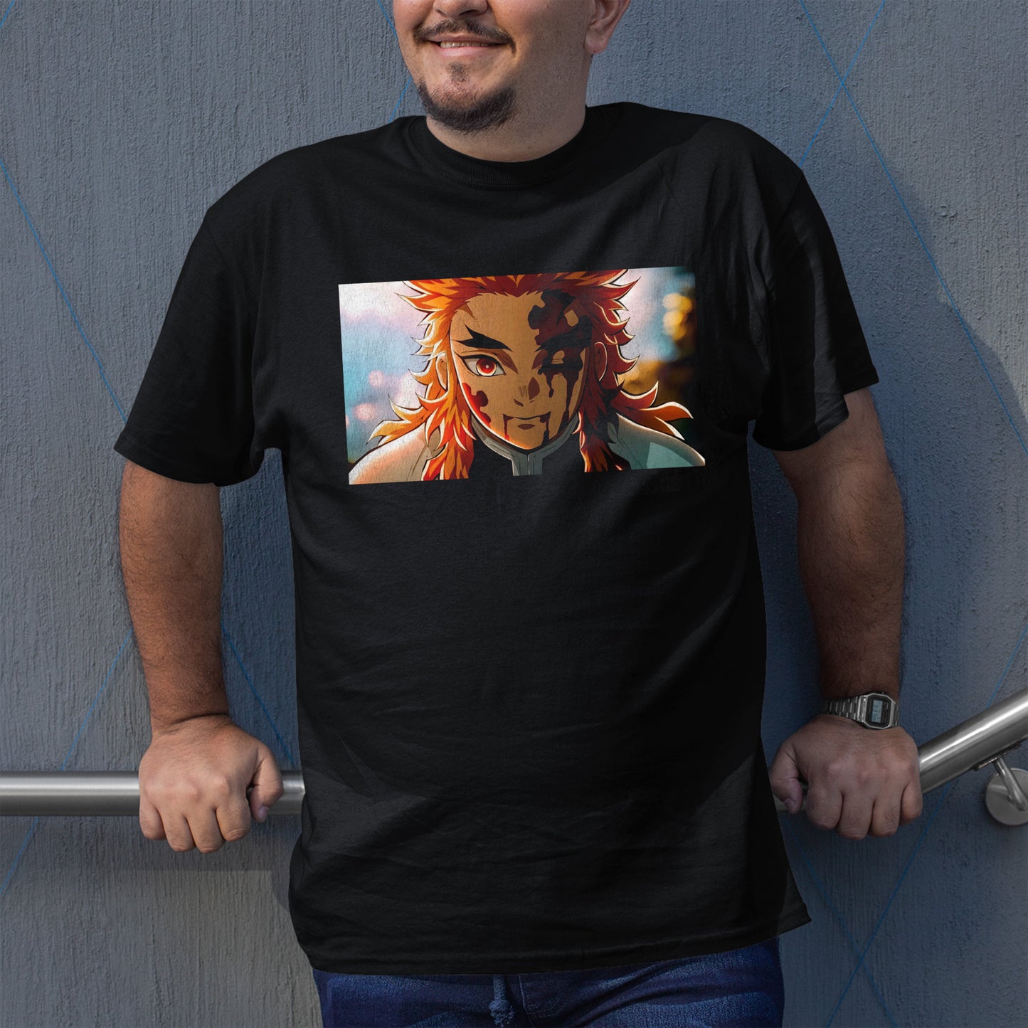 Rengoku Final Fight | Demon Slayer: Kimetsu no Yaiba Premium Unisex T-Shirt