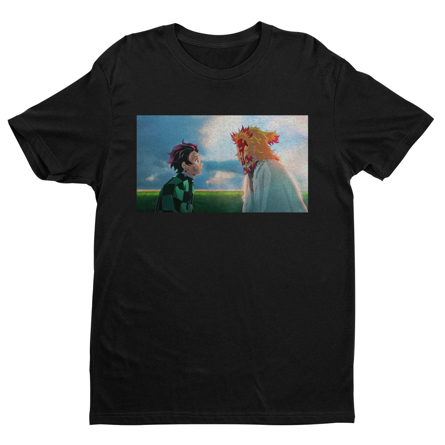 Tanjito & Rengoku Sunrise Moment | Demon Slayer: Kimetsu no Yaiba Premium Unisex T-Shirt