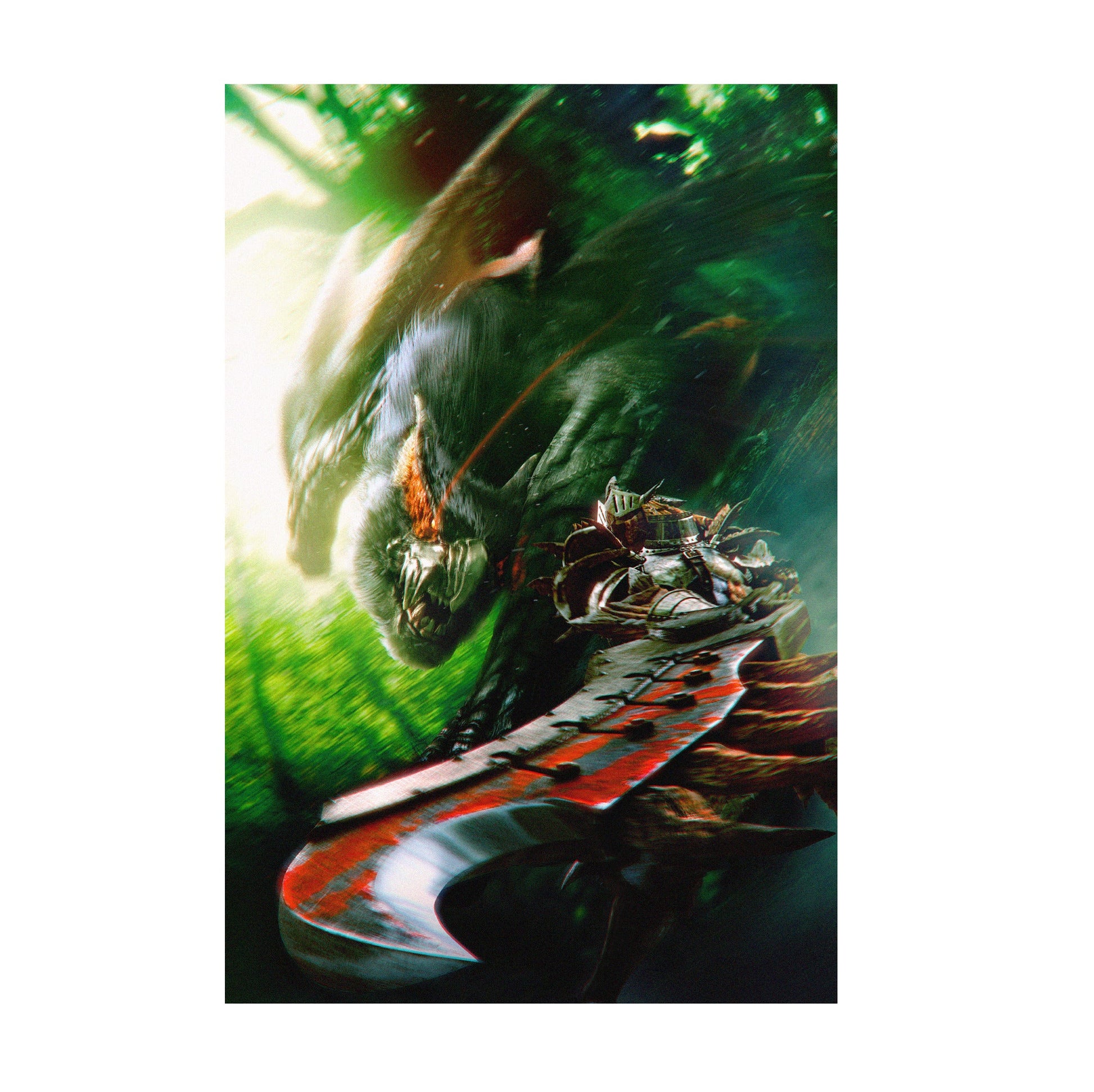 Monster Hunter Freedom Unite key art print