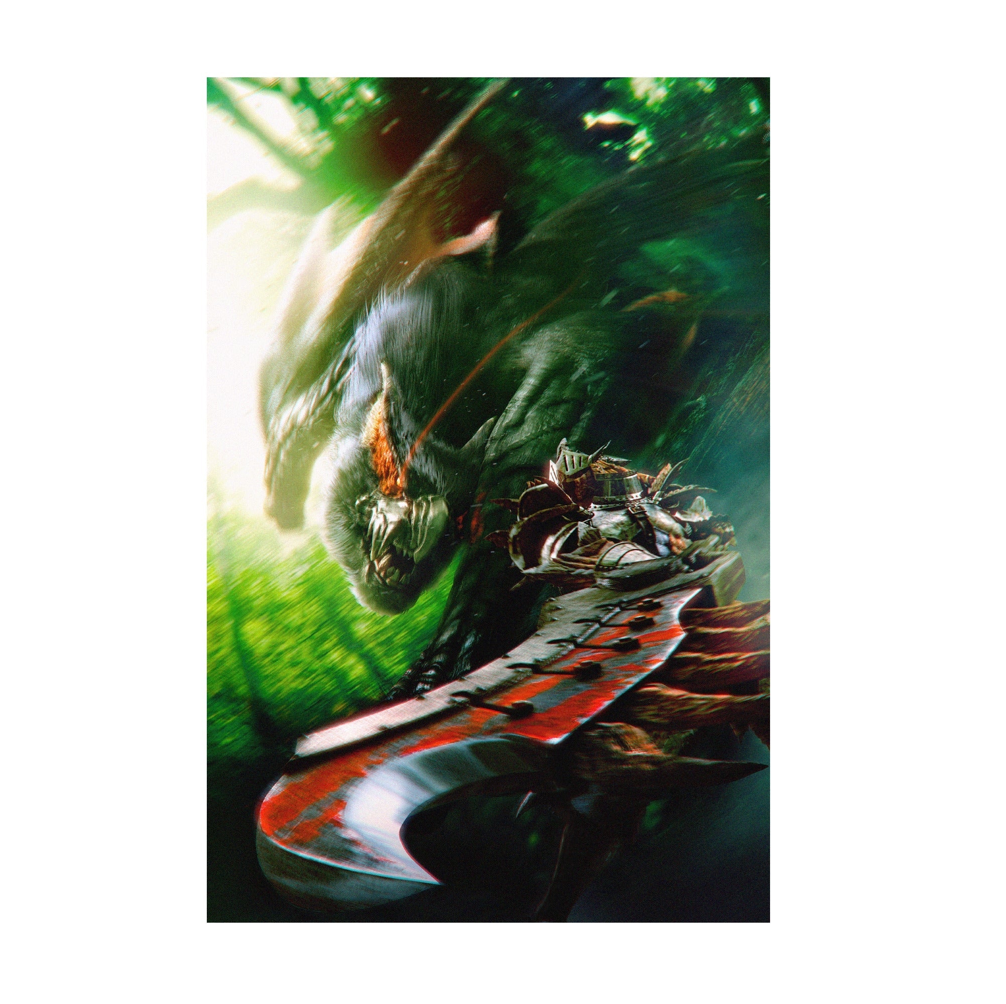 Monster Hunter Freedom Unite key art print