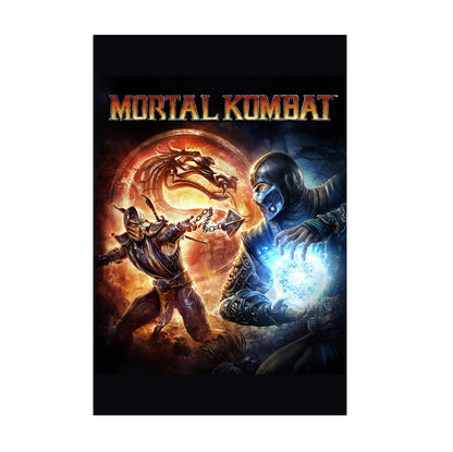 Mortal Kombat 9 cover art with logo print