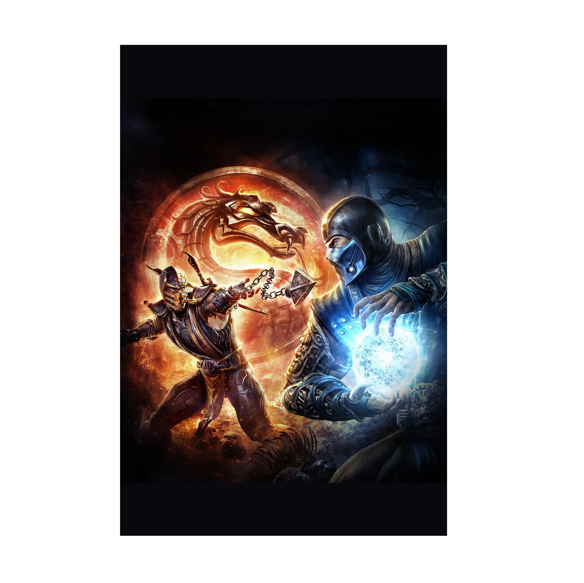 Mortal Kombat 9 Scorpion vs Sub-Zero cover art print