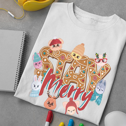 Cute Stray Kids Christmas Shirt, Skzoo Xmas Shirt, Stray Kids Shirt