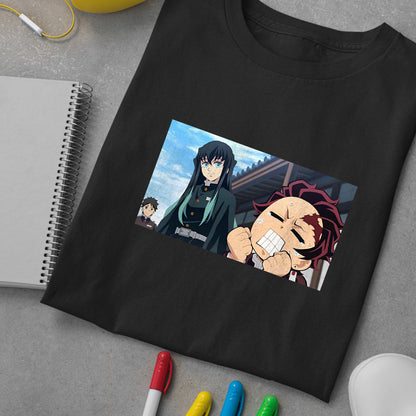 Muichirou looks at Tanjiro KnY | Demon Slayer: Kimetsu no Yaiba Premium Unisex T-Shirt