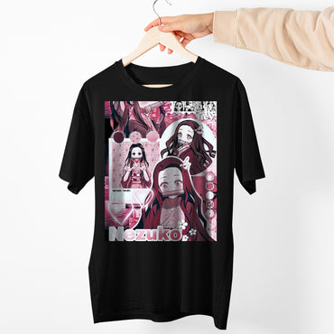 Nezuko Kamado Collage Art | Demon Slayer: Kimetsu no Yaiba Premium Unisex T-Shirt