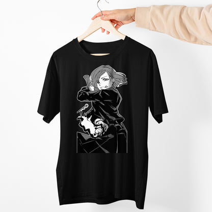 Nobara B&W JJK Shirt, Nobara Shirt, Anime Shirt, Anime Graphic Tee, Unisex Shirt