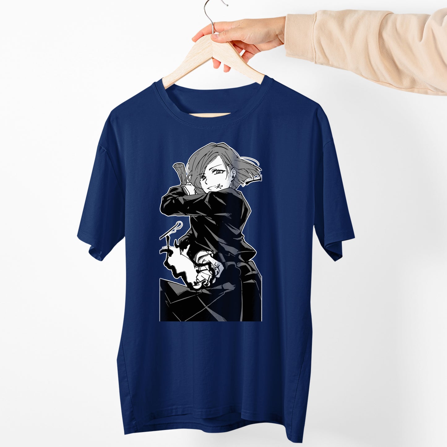 Nobara B&W JJK Shirt, Nobara Shirt, Anime Shirt, Anime Graphic Tee, Unisex Shirt