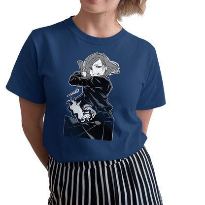 Nobara B&W JJK Shirt, Nobara Shirt, Anime Shirt, Anime Graphic Tee, Unisex Shirt