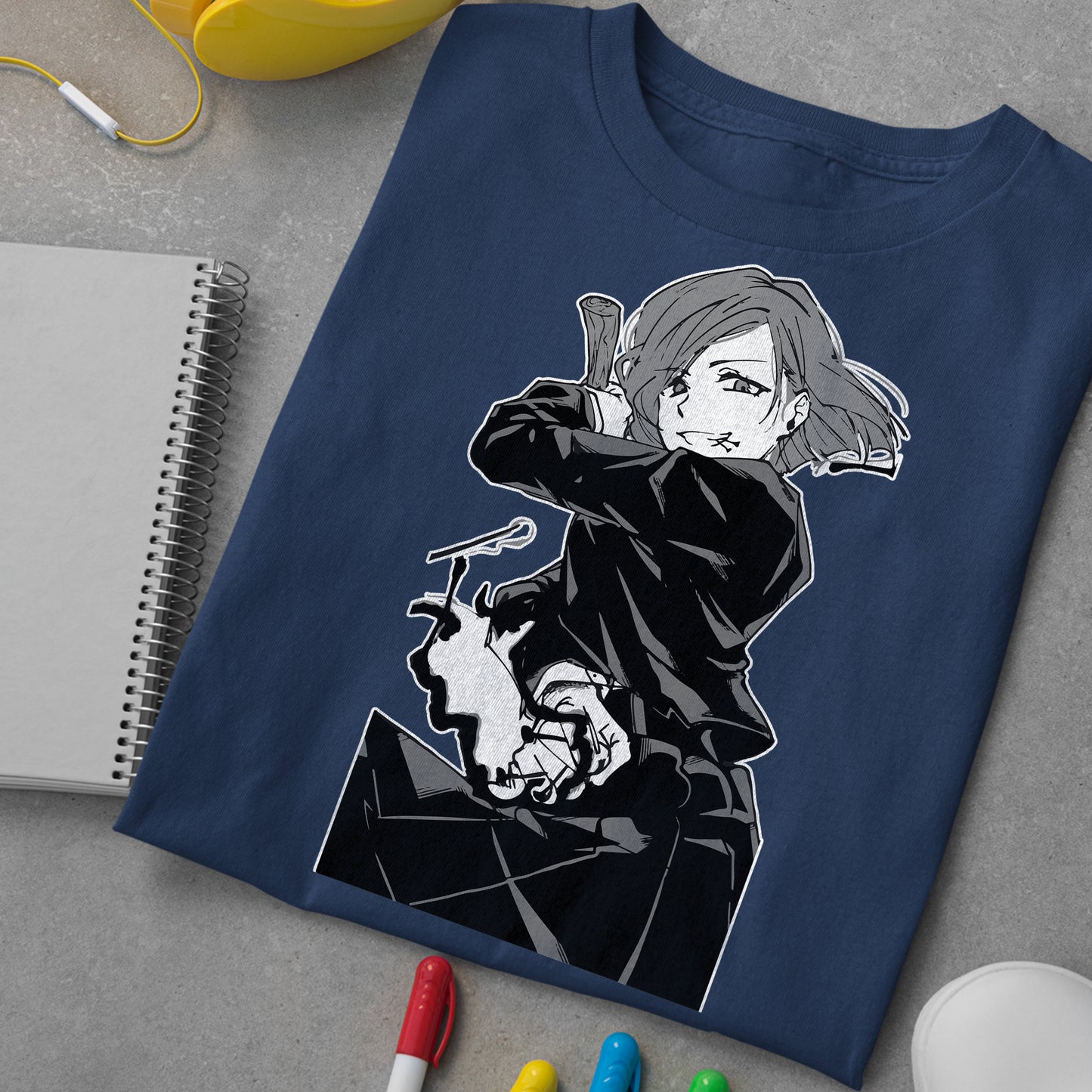 Nobara B&W JJK Shirt, Nobara Shirt, Anime Shirt, Anime Graphic Tee, Unisex Shirt