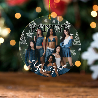 Personalized Katseye Ornament, Kpop Gift, Katseye Beautiful Chaos