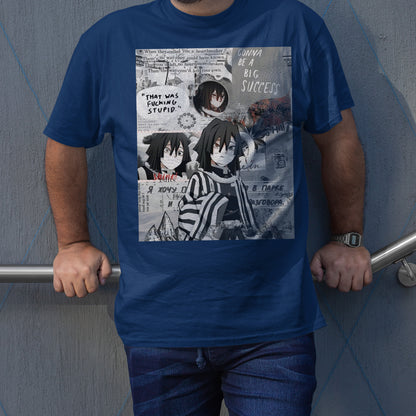 Obanai Iguro Collage Art | Demon Slayer: Kimetsu no Yaiba Premium Unisex T-Shirt