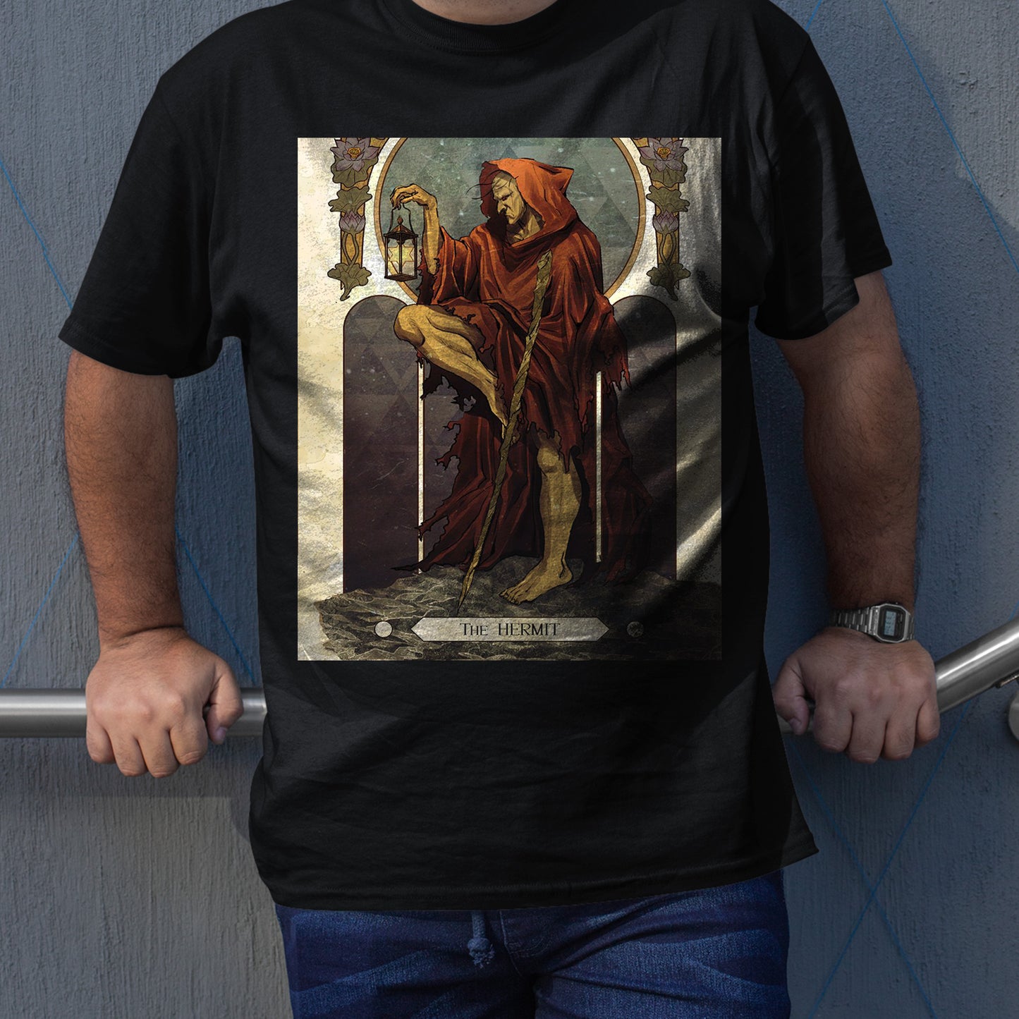 Oro Street Fighter Tarot Card Premium Unisex T-shirt