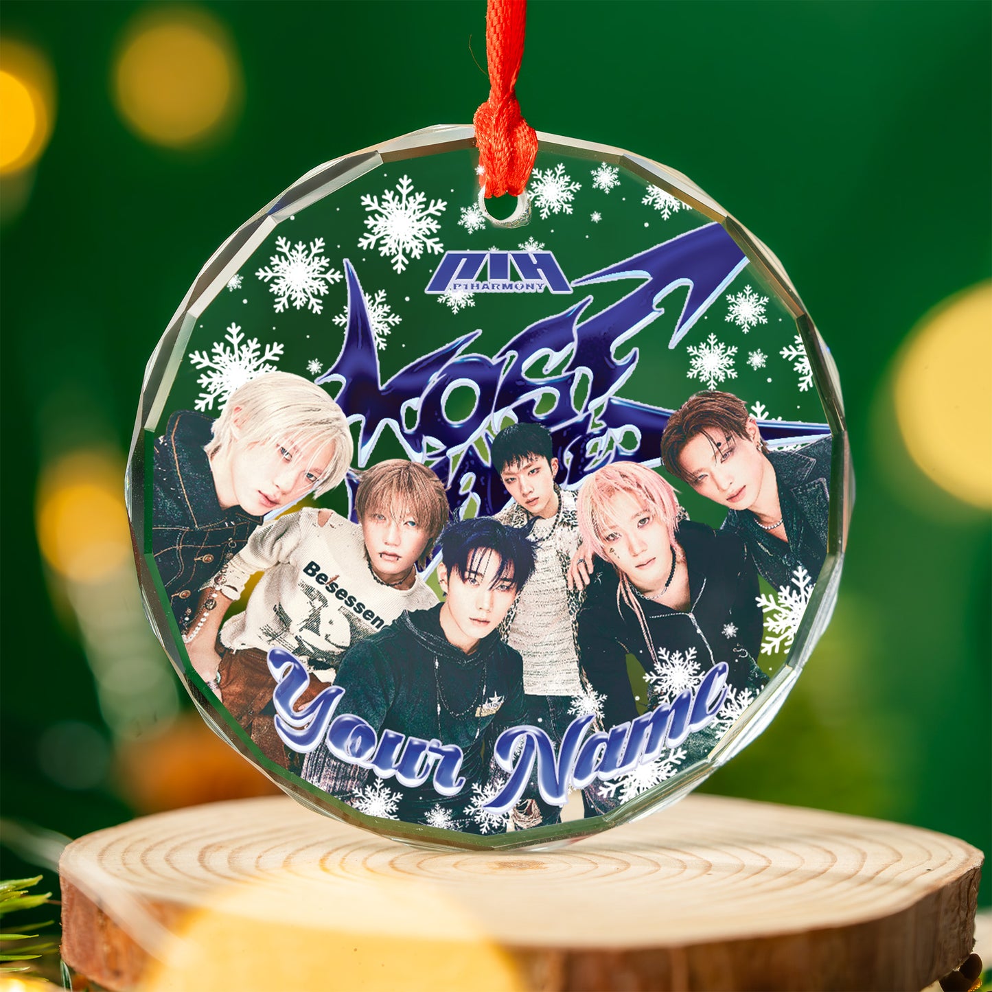 P1harmony Ornament, Custom Name Ornament For P1ece, Kpop Keepsake