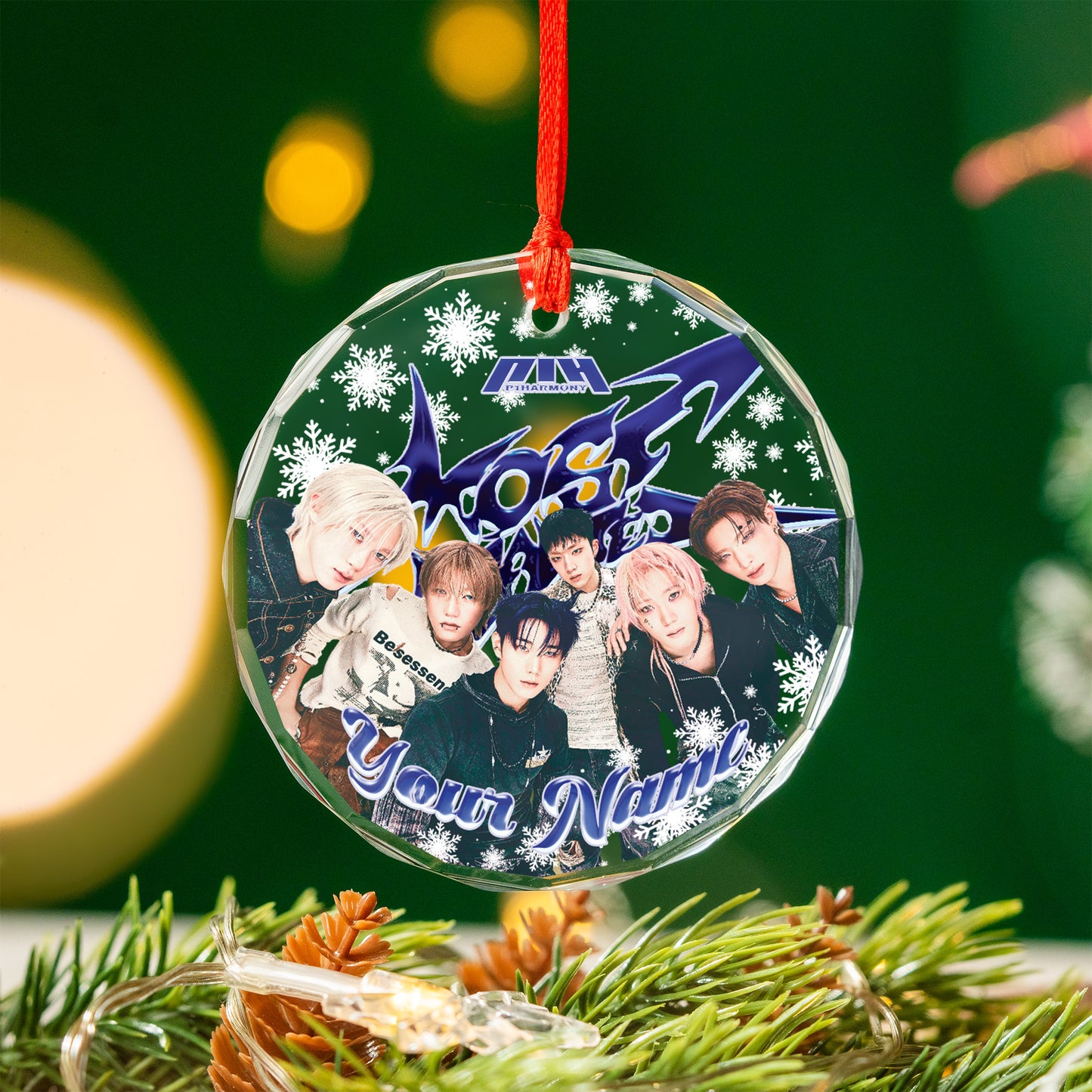 P1harmony Ornament, Custom Name Ornament For P1ece, Kpop Keepsake