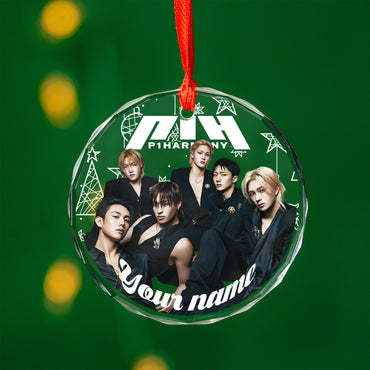 Personalized P1harmony Ornament, Custom KPOP Ornament For Fans