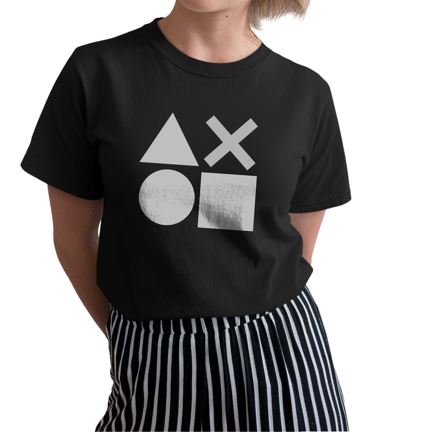 PSX Buttons Symbol Unisex T-shirt, Gamer Shirt, Gaming Gift