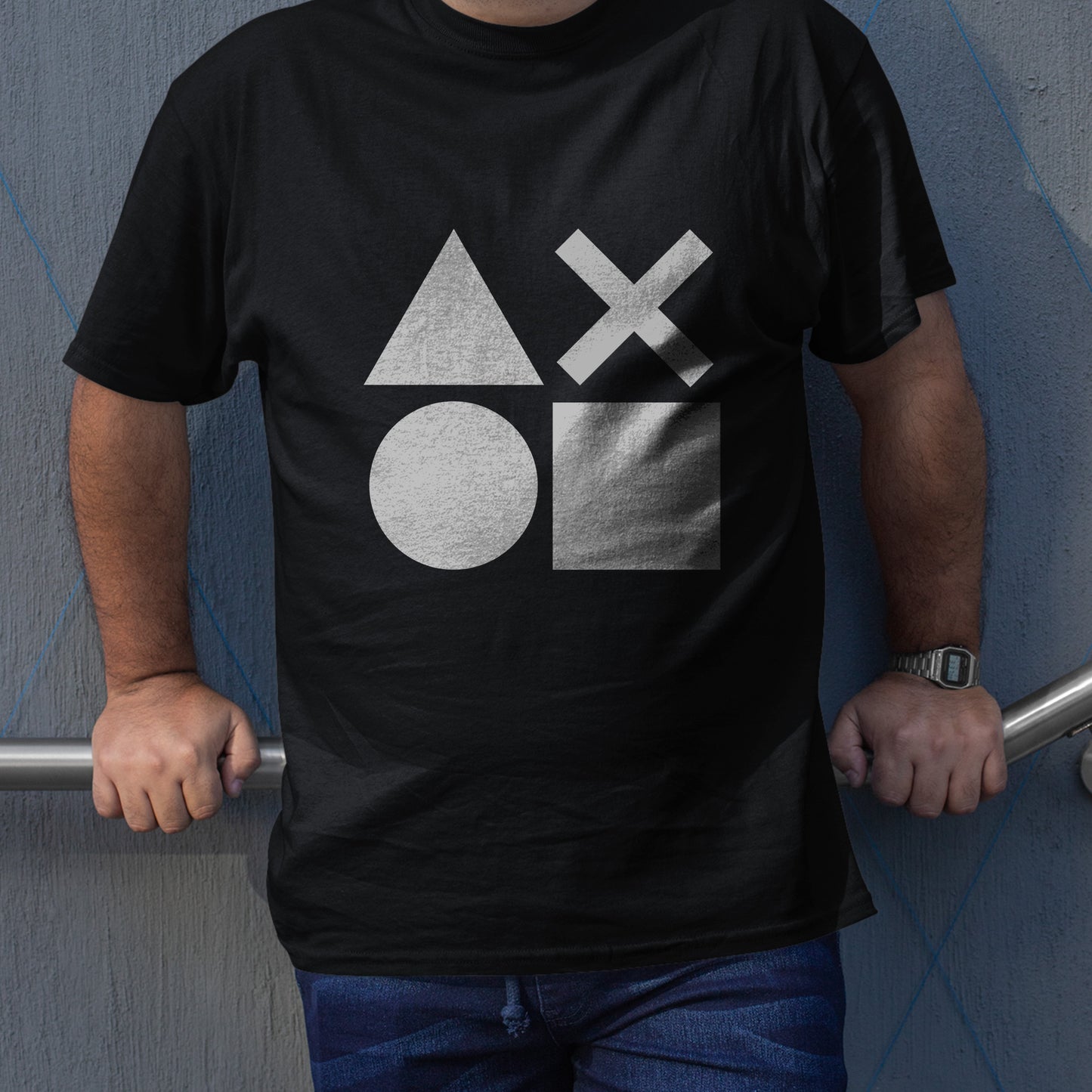PSX Buttons Symbol Unisex T-shirt, Gamer Shirt, Gaming Gift