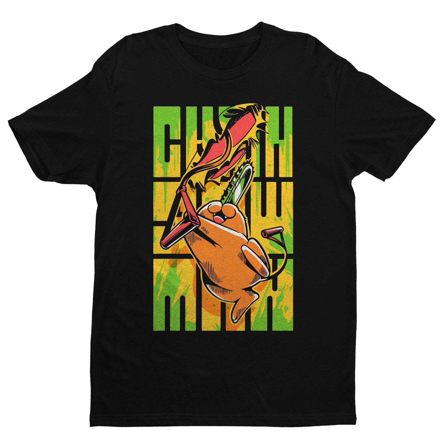 Pochita Chainsaw Man Green Shirt, Chainsaw Man Shirt, Denji Shirt, Anime Shirt, Anime Graphic Tees, Chain Saw Man Shirt, Anime Merch, Gift For Him, Gift For Her, Anime Gifts