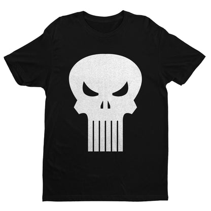 Punishment Skull White Classic Retro Vintage Premium Unisex T-shirt