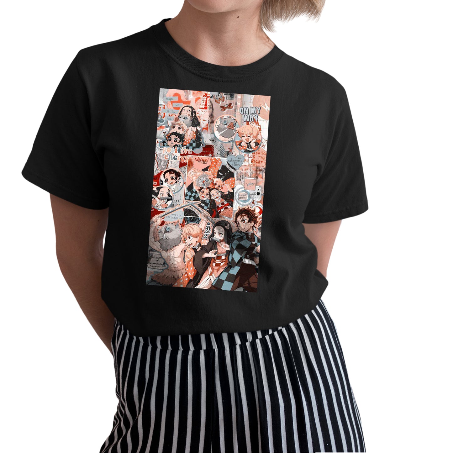 Quartet Collage Art | Demon Slayer: Kimetsu no Yaiba Premium Unisex T-Shirt