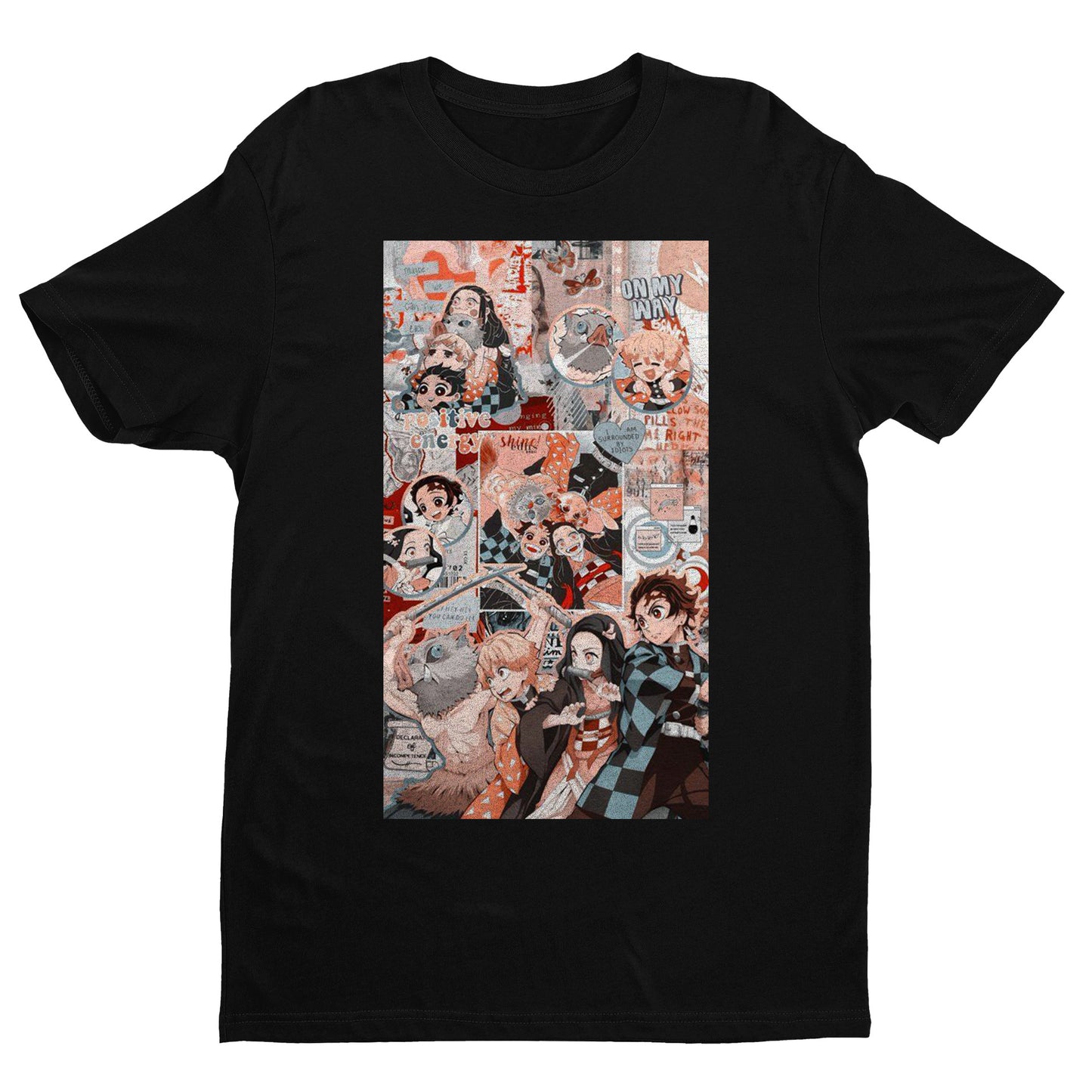 Quartet Collage Art | Demon Slayer: Kimetsu no Yaiba Premium Unisex T-Shirt