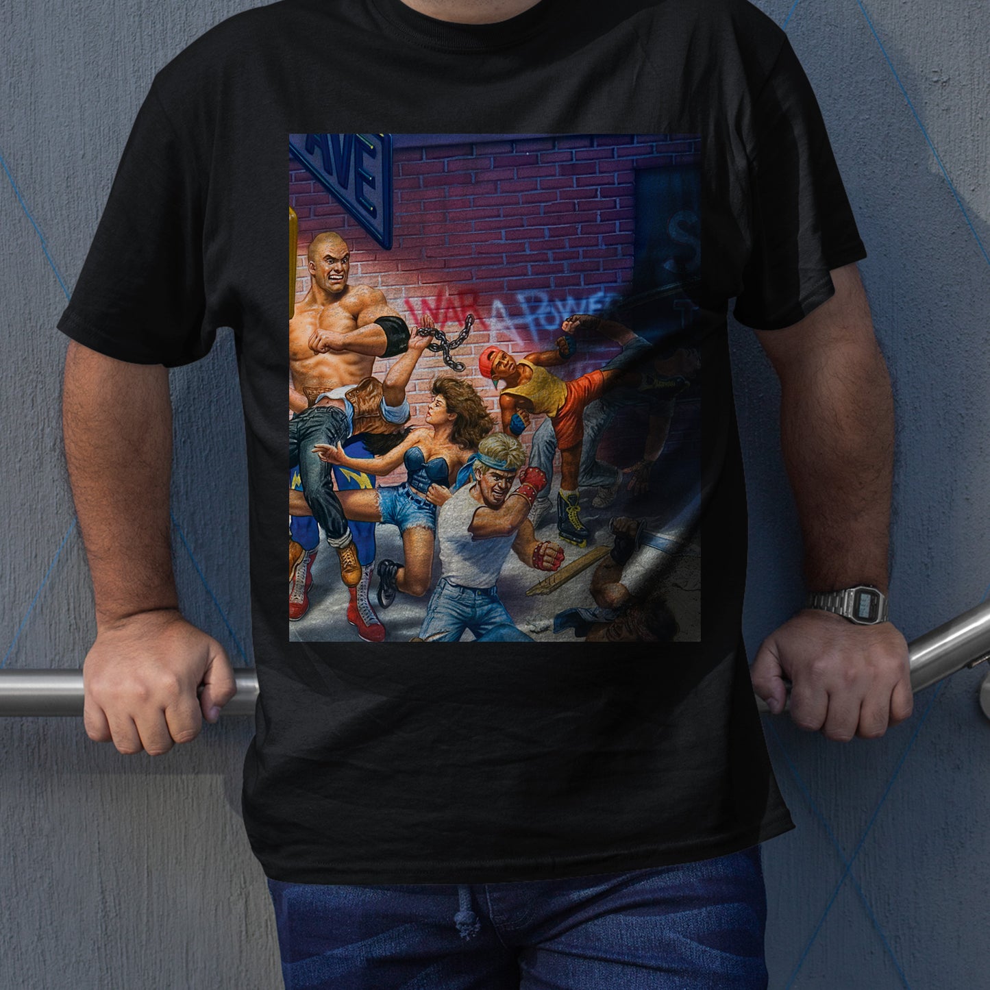 Rage On The Streets | Street Fighter 3 Cover Premium Unisex T-shirt