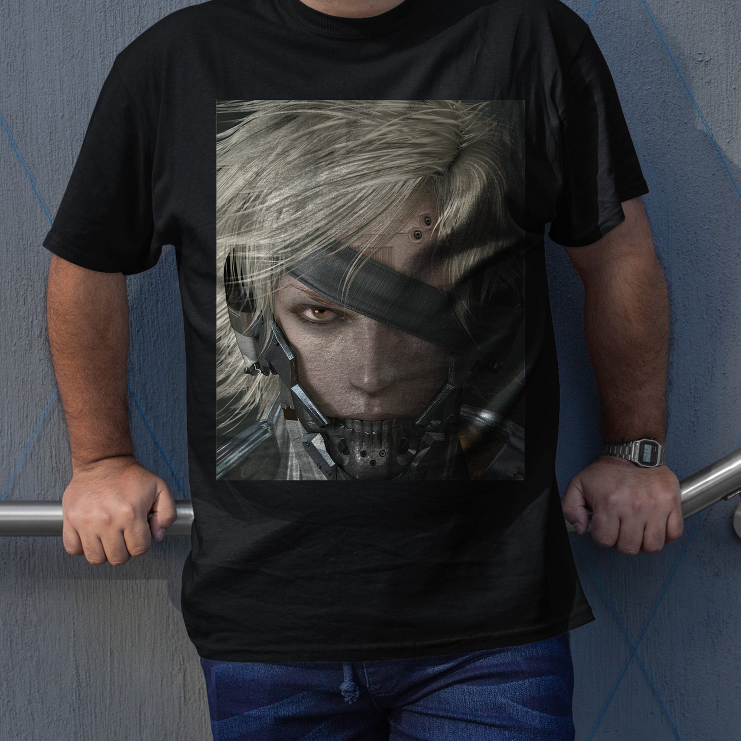 Raiden Face Metal Gear Rising Premium Unisex T-shirt